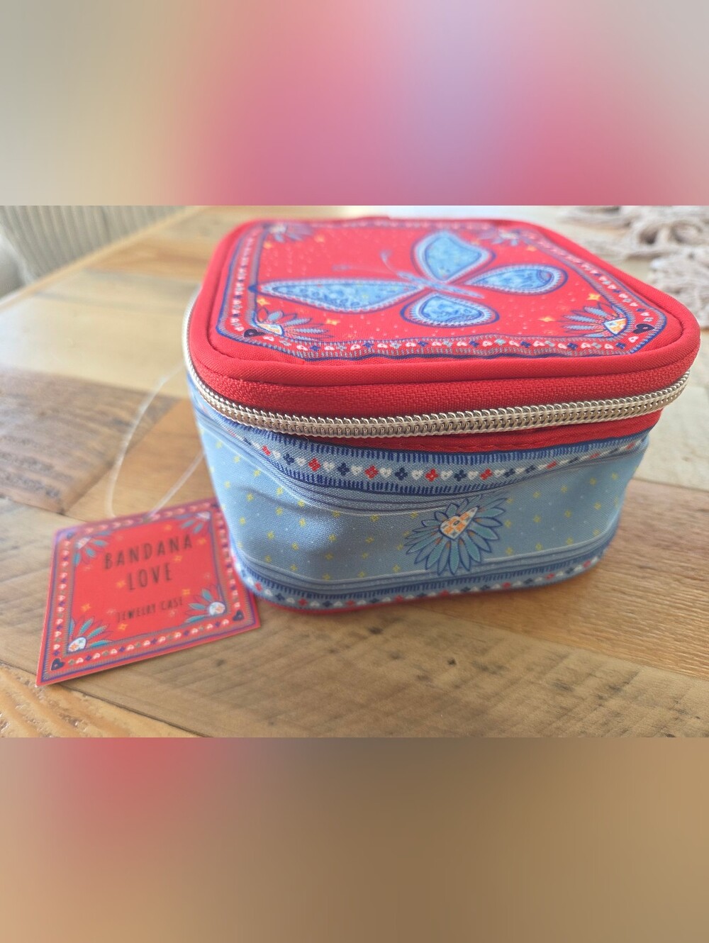 Brighton "Bandana Love" Jewelry Case‎ NWT No Interior Pouches